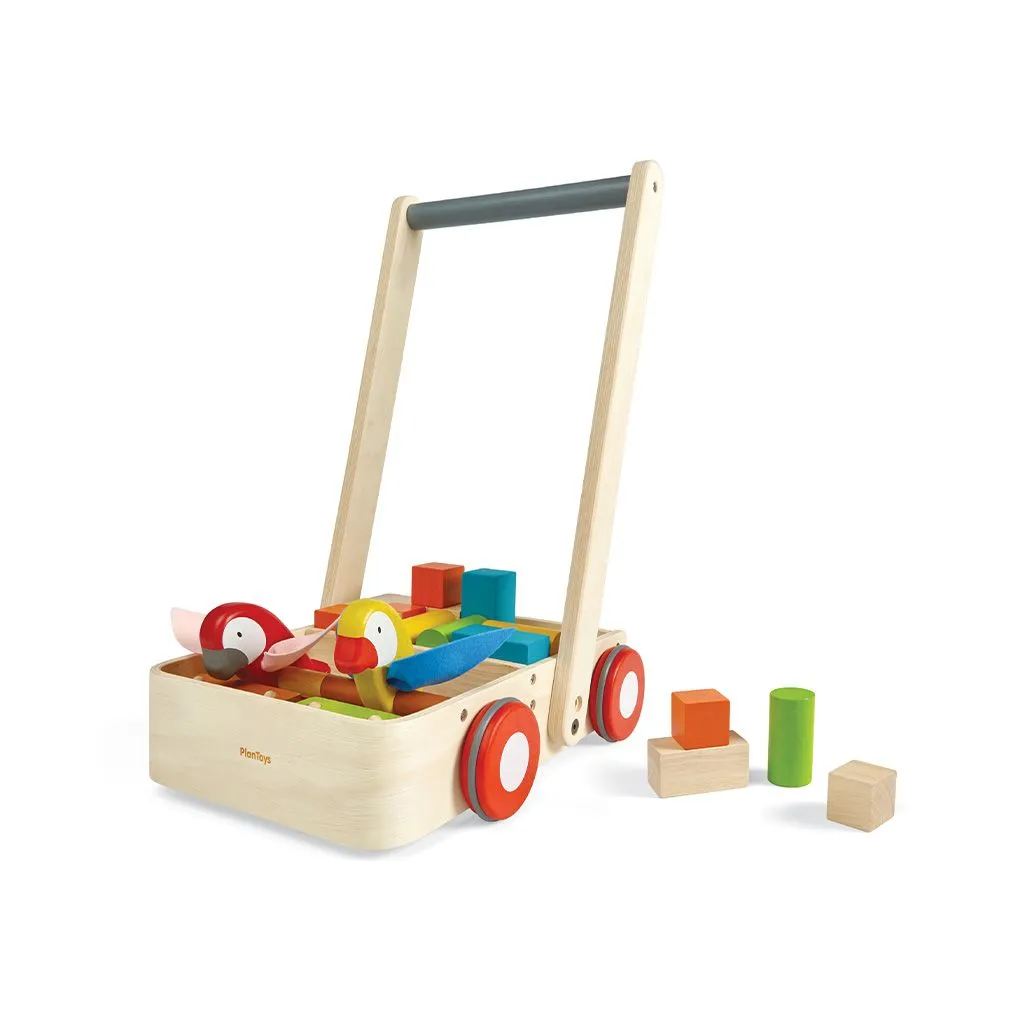 Wooden Bird Walker Wagon