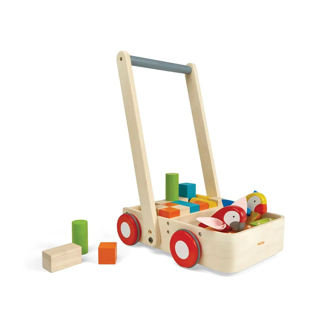 Wooden Bird Walker Wagon